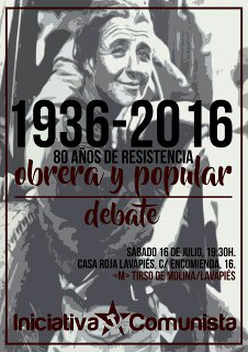cartel 80 años de resistencia obrera y popular